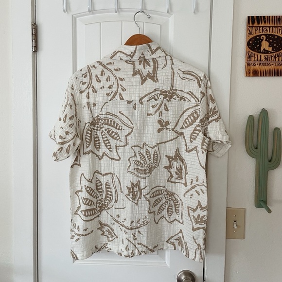 Men's Size S WILLS CHEESE – GREEN Common People Cotton NWT Boho Coastal Vacation - Picture 4 of 5